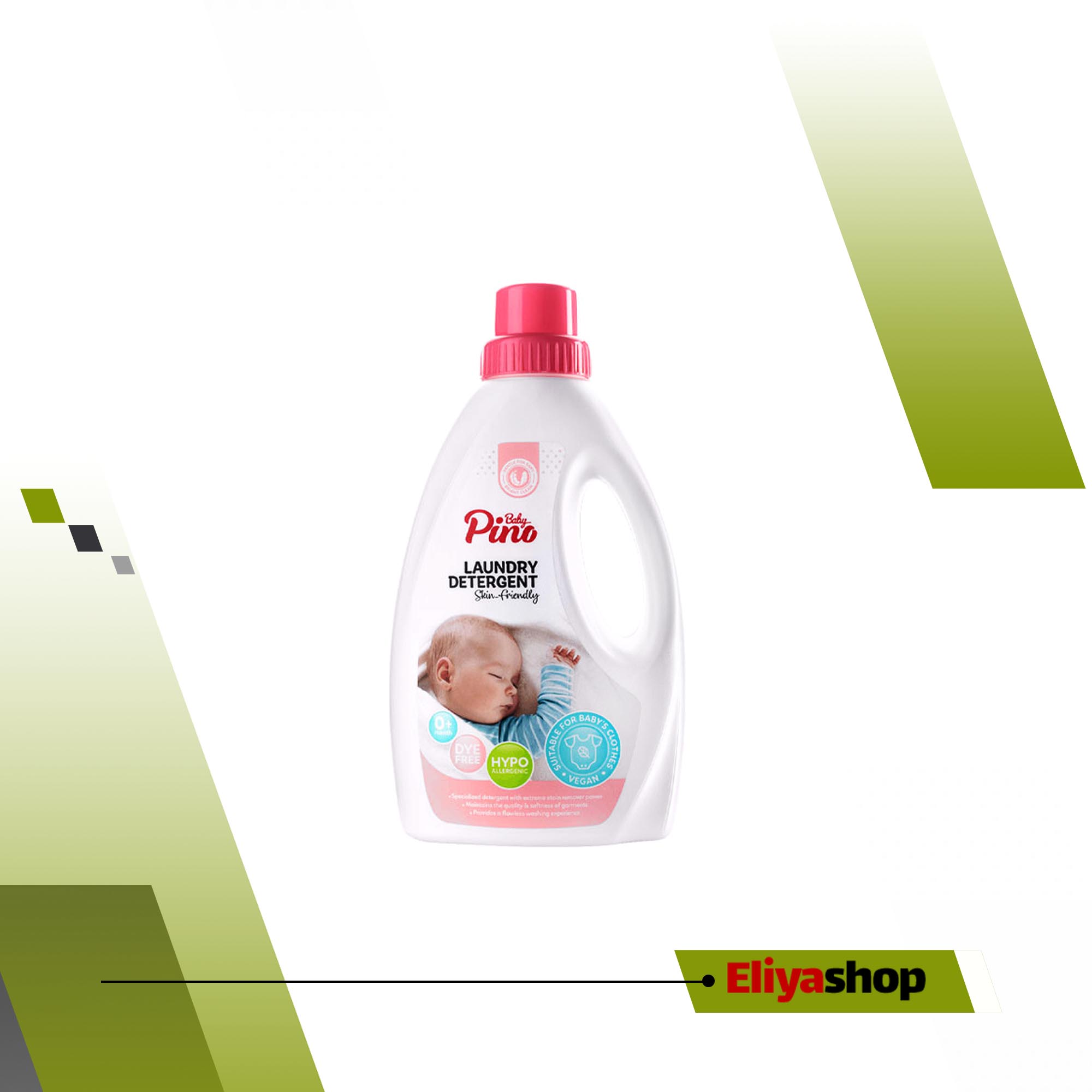 مایع لباسشویی کودک پینو بیبی  قرمز لکه برضد بو ضد حساسیت 2 لیتری 